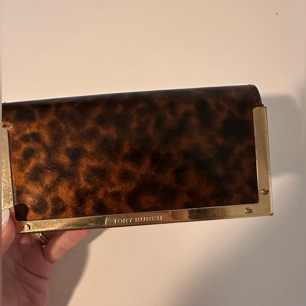Tory Burch Tortoise Shell Print Sunglass Case/Clutch